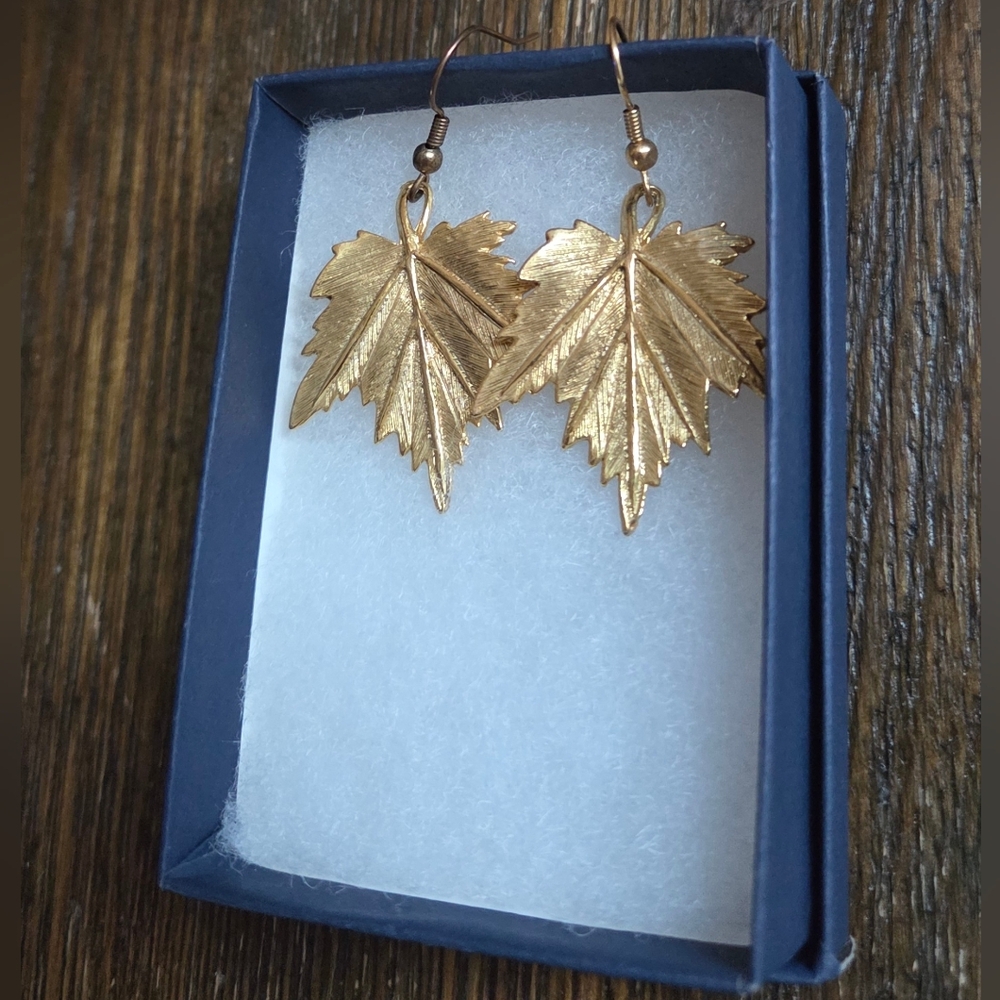 Gold Leaf Earrings